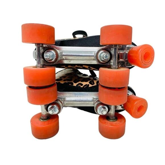 Impala Rollerskates Leopard Print Quad Roller Skates Womens Size 6 - Picture 7 of 7